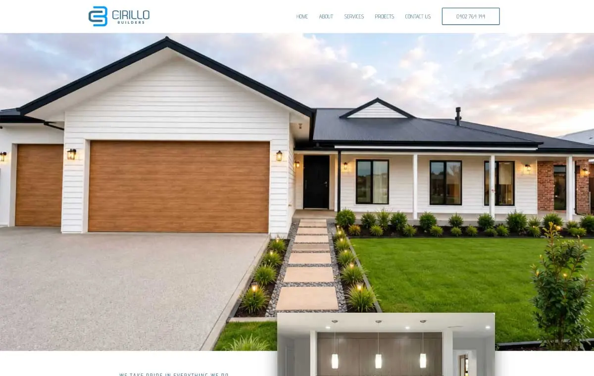 Cirillo Builders website preview