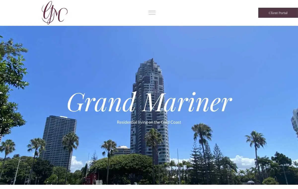 The Grand Mariner website preview
